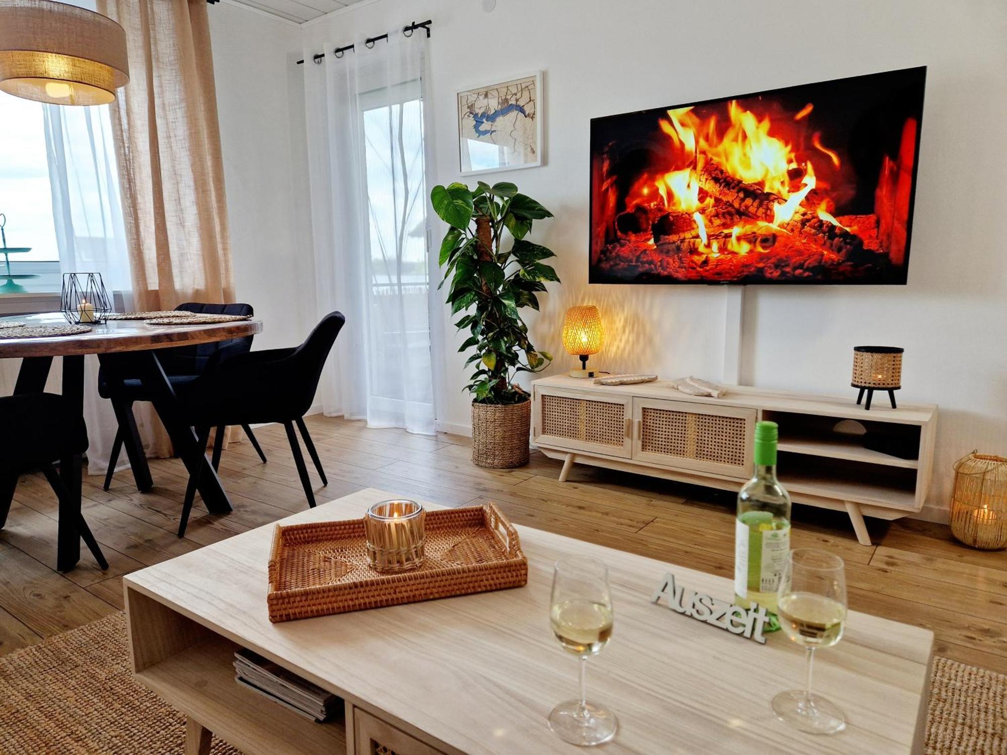 Ferienwohnung Sonnenhang Im Boho-Stil Mit Balkon 莫内西 外观 照片