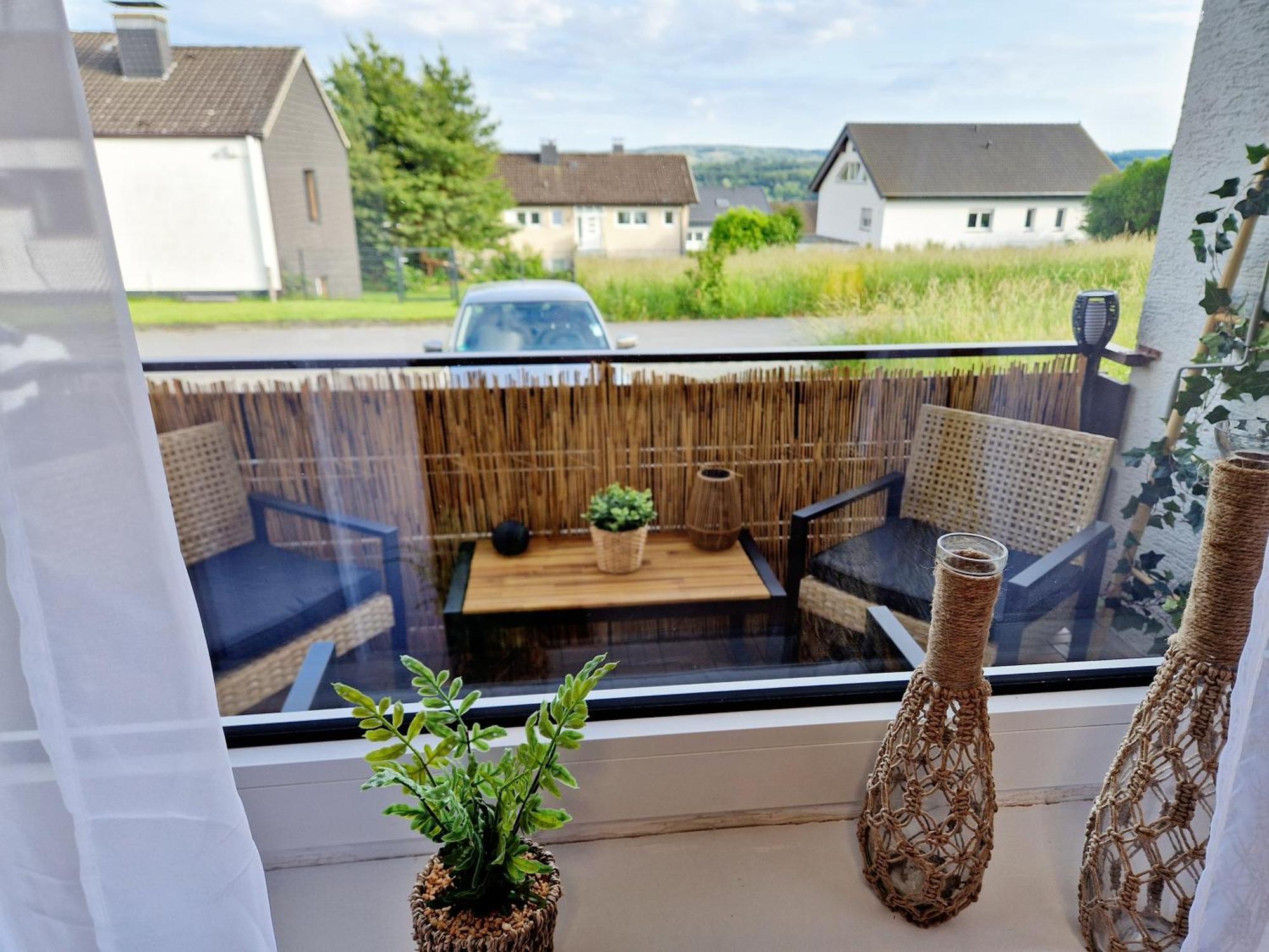 Ferienwohnung Sonnenhang Im Boho-Stil Mit Balkon 莫内西 外观 照片