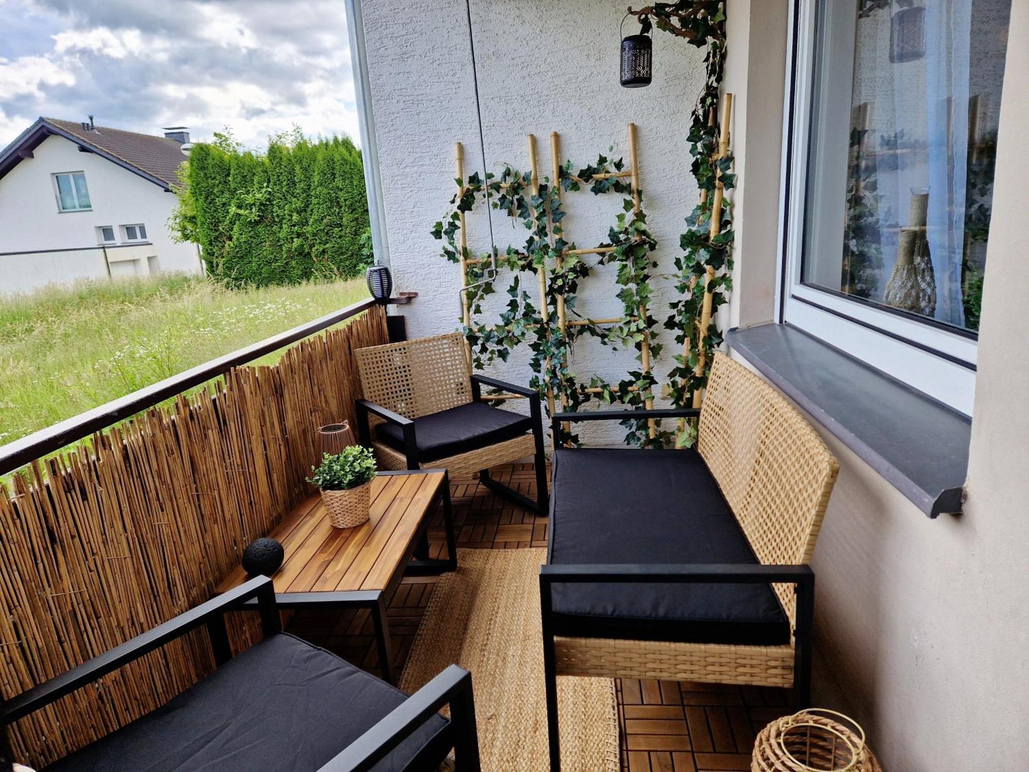 Ferienwohnung Sonnenhang Im Boho-Stil Mit Balkon 莫内西 外观 照片