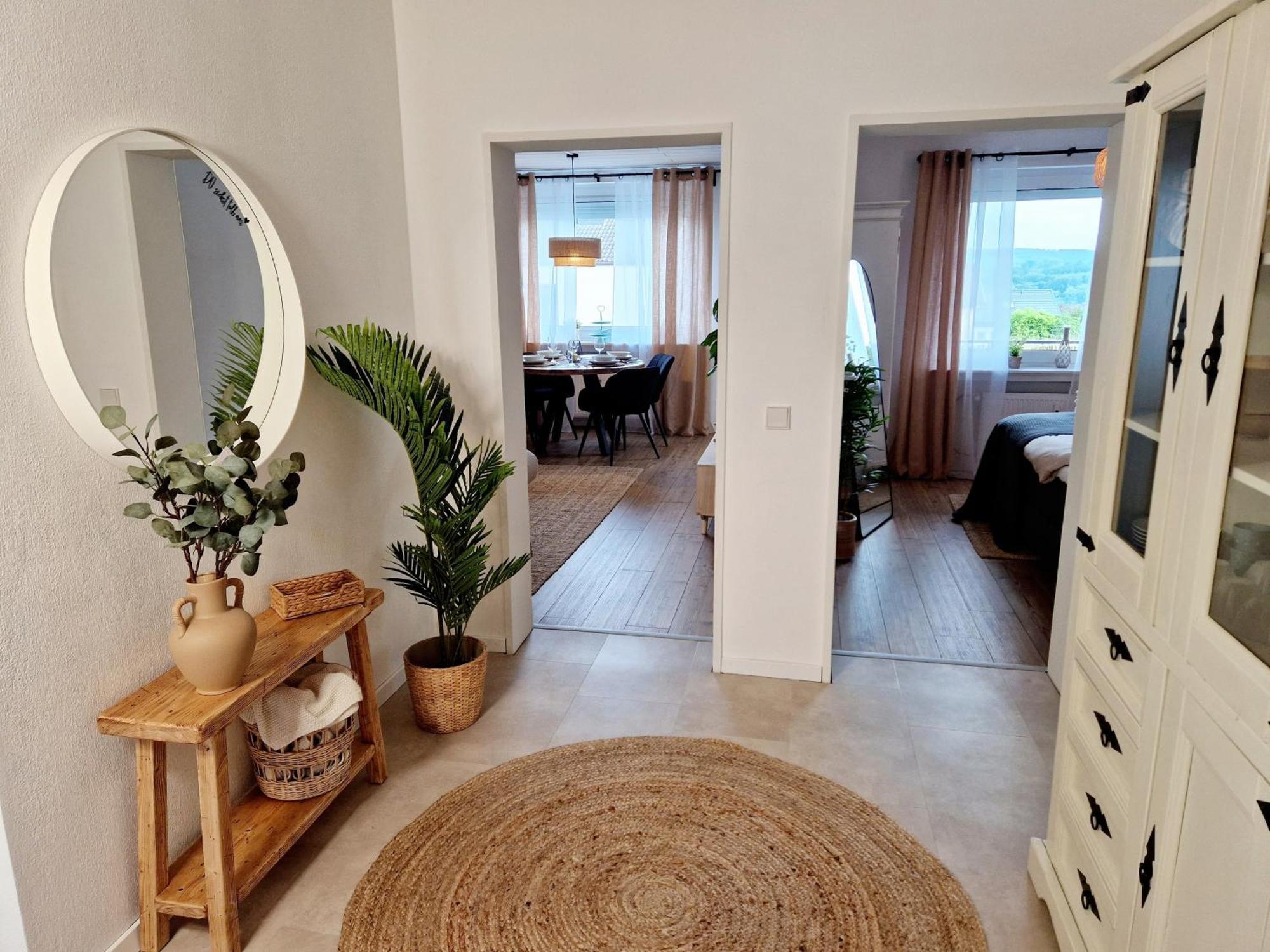 Ferienwohnung Sonnenhang Im Boho-Stil Mit Balkon 莫内西 外观 照片